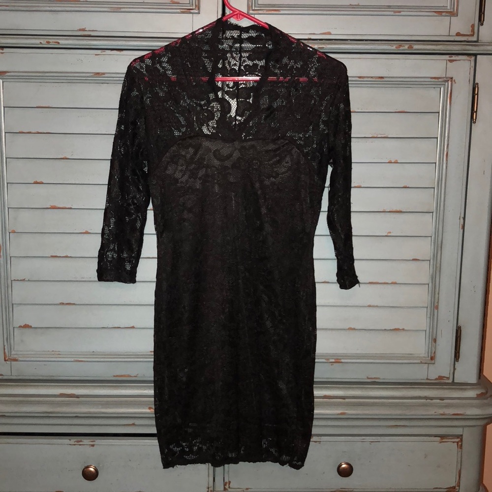 Lacy Black Dress